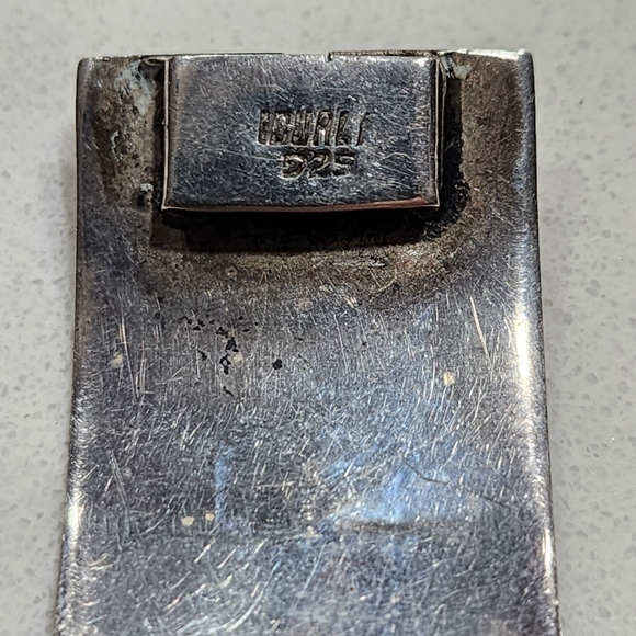 Antique sterling silver Mexican bracelet with abalone inlay by Miguel Gracia 7.5 - Picture 5 of 7